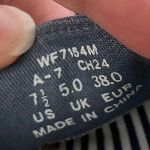 Keds Charter Nautical Casual Slip On Canvas Deck Shoes Blue + White Sz 7.5 - Picture 10 of 11